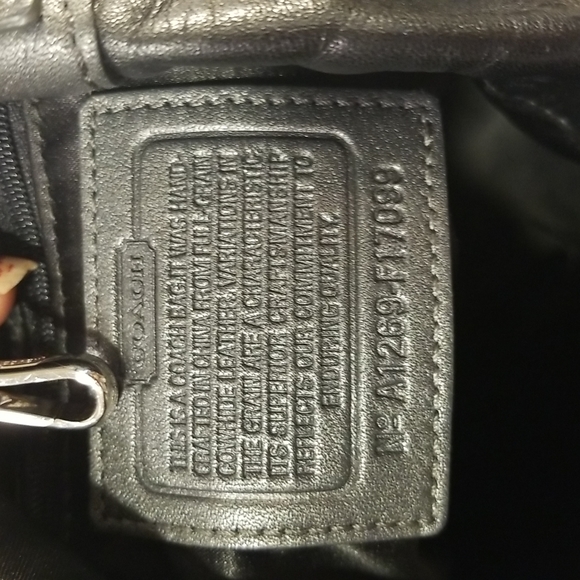 Black Woven Coach Tote & Matching Clutch - Picture 8 of 15